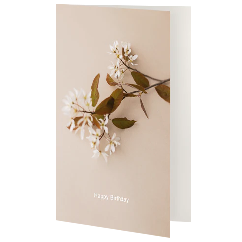 Greetings Card - Birthday Flower
