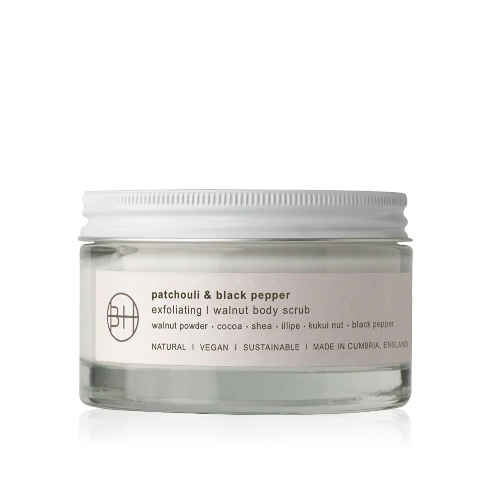 Patchouli & Black Pepper Walnut Body Scrub